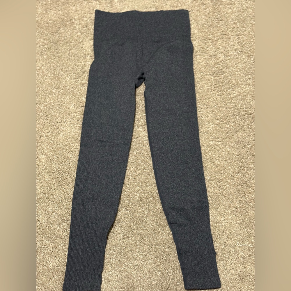 High-Waisted Dark Blue Leggings